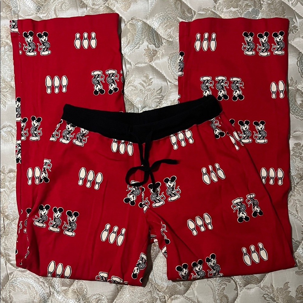 Disney Red Mickey Mouse Bowling Sleepwear